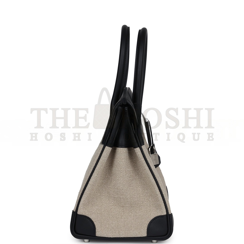 H**me5 BIRKIN 35 BIVOUAC FICELLE CANVAS AND BLACK BAG 8023220073 (35*24*18cm) Master Quality